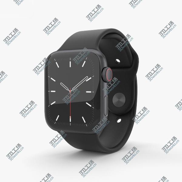 images/goods_img/202105073/3D Apple Watch Series 5 44mm Space Gray Aluminum Case with Sport Band model/1.jpg